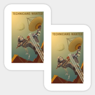 Technicians Wanted Terraform Mars Sticker
